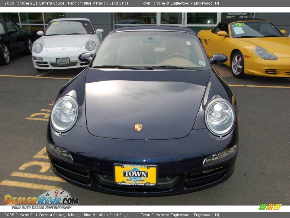 2008 Porsche 911 Carrera Coupe Midnight Blue Metallic / Sand Beige Photo #3