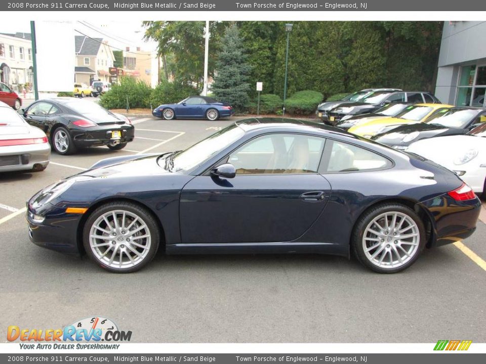 2008 Porsche 911 Carrera Coupe Midnight Blue Metallic / Sand Beige Photo #6