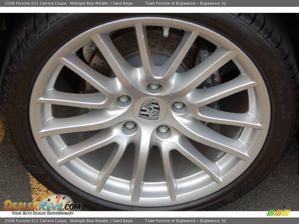 2008 Porsche 911 Carrera Coupe Midnight Blue Metallic / Sand Beige Photo #9