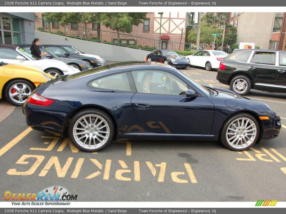 2008 Porsche 911 Carrera Coupe Midnight Blue Metallic / Sand Beige Photo #10