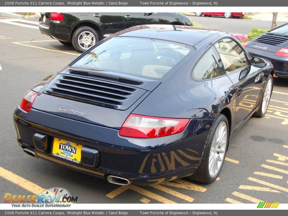 2008 Porsche 911 Carrera Coupe Midnight Blue Metallic / Sand Beige Photo #11