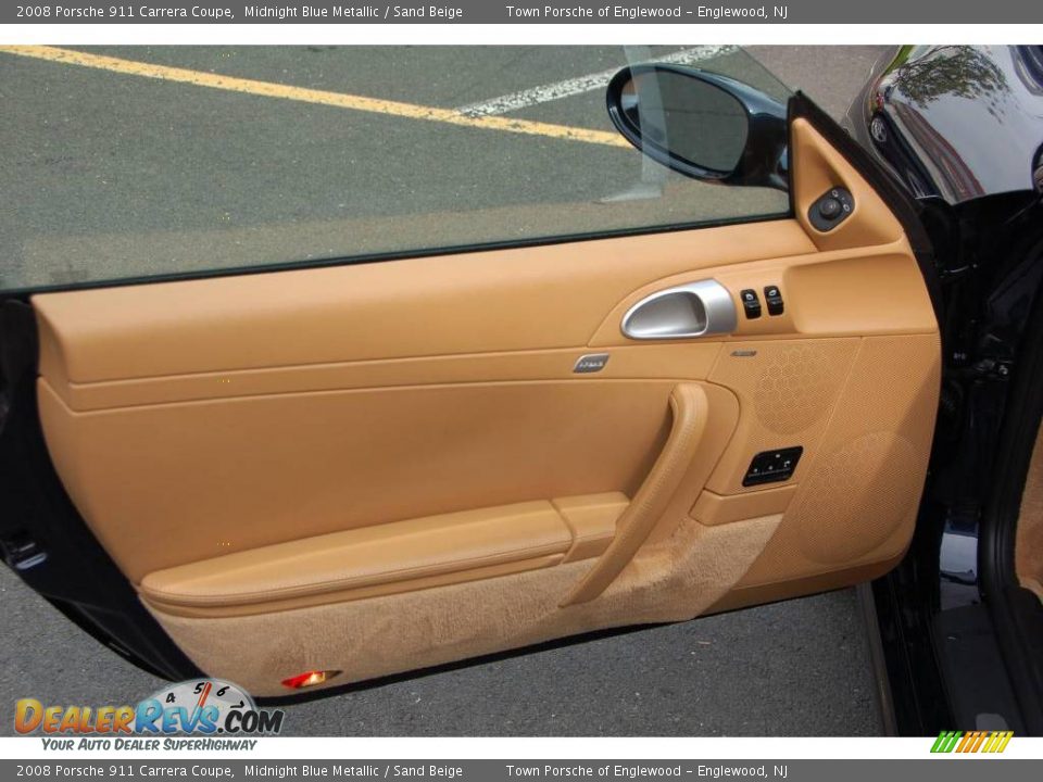 2008 Porsche 911 Carrera Coupe Midnight Blue Metallic / Sand Beige Photo #13
