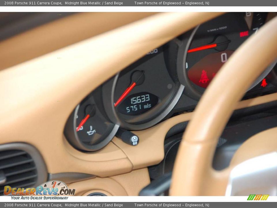 2008 Porsche 911 Carrera Coupe Midnight Blue Metallic / Sand Beige Photo #15