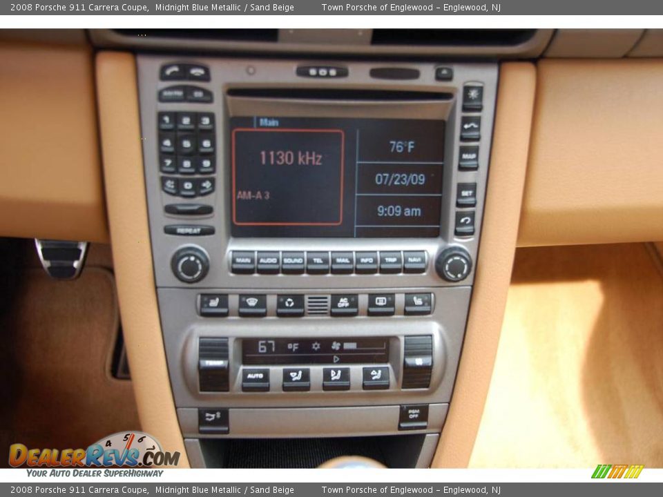 2008 Porsche 911 Carrera Coupe Midnight Blue Metallic / Sand Beige Photo #17