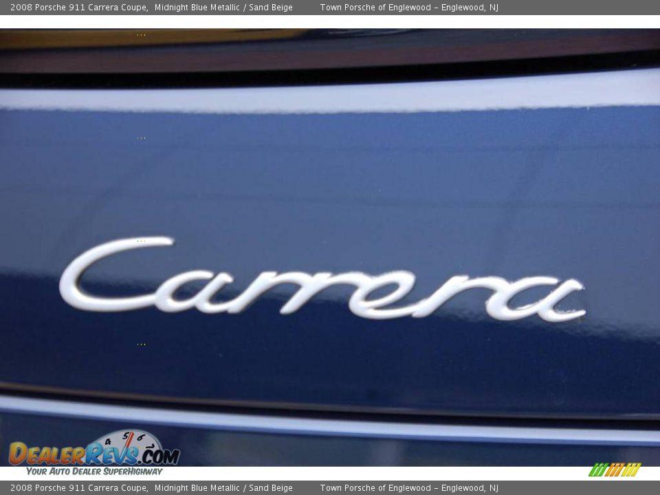 2008 Porsche 911 Carrera Coupe Midnight Blue Metallic / Sand Beige Photo #20