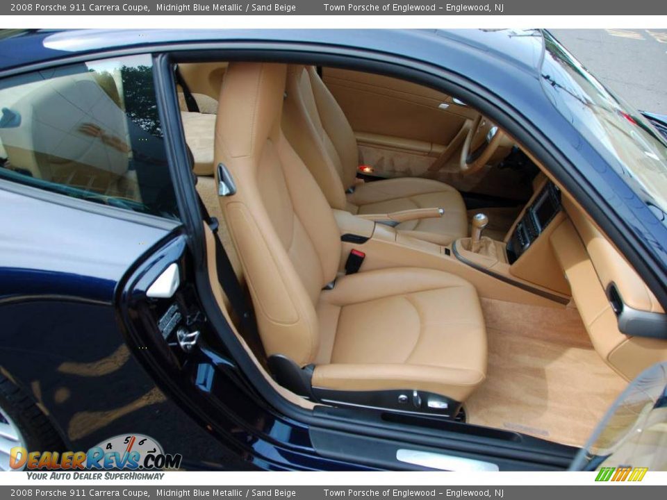 2008 Porsche 911 Carrera Coupe Midnight Blue Metallic / Sand Beige Photo #24