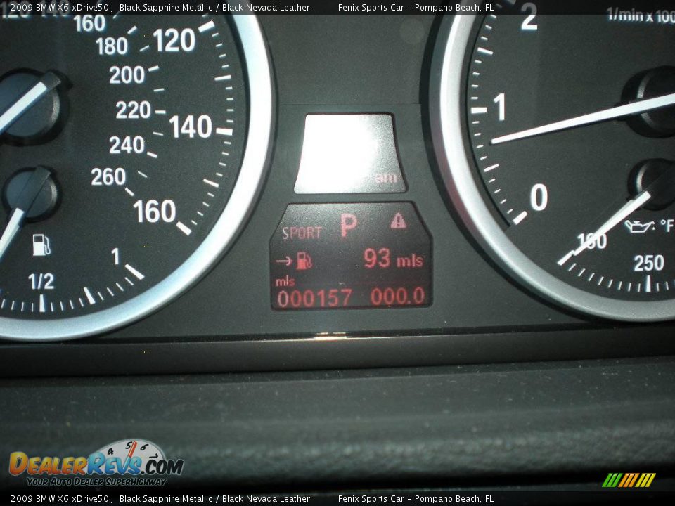 2009 BMW X6 xDrive50i Black Sapphire Metallic / Black Nevada Leather Photo #8