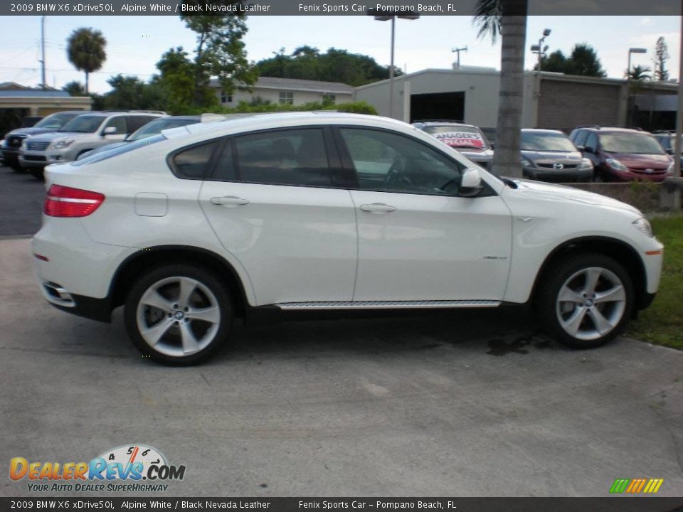2009 BMW X6 xDrive50i Alpine White / Black Nevada Leather Photo #4