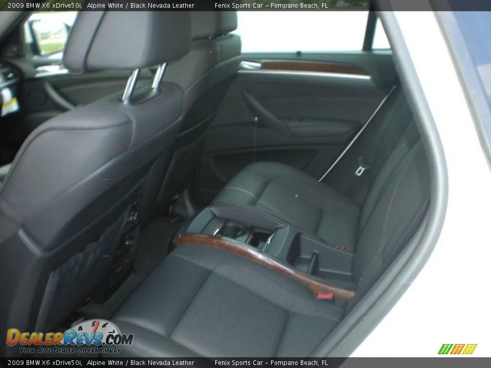 2009 BMW X6 xDrive50i Alpine White / Black Nevada Leather Photo #6