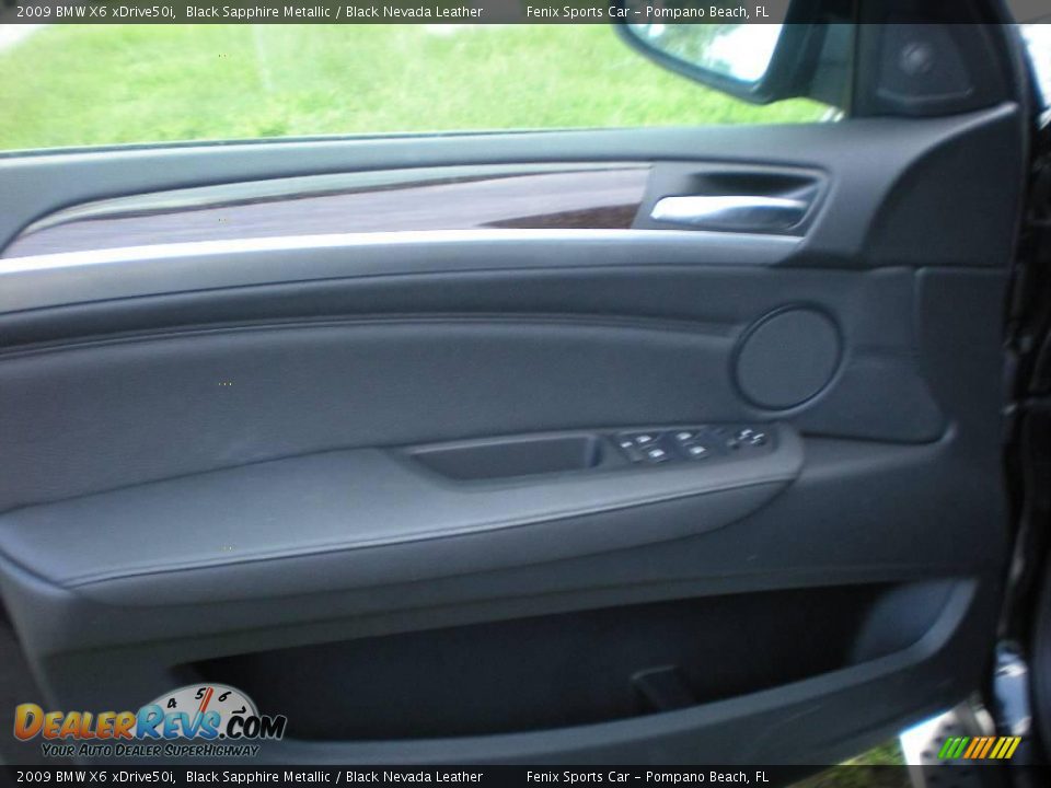 2009 BMW X6 xDrive50i Black Sapphire Metallic / Black Nevada Leather Photo #17
