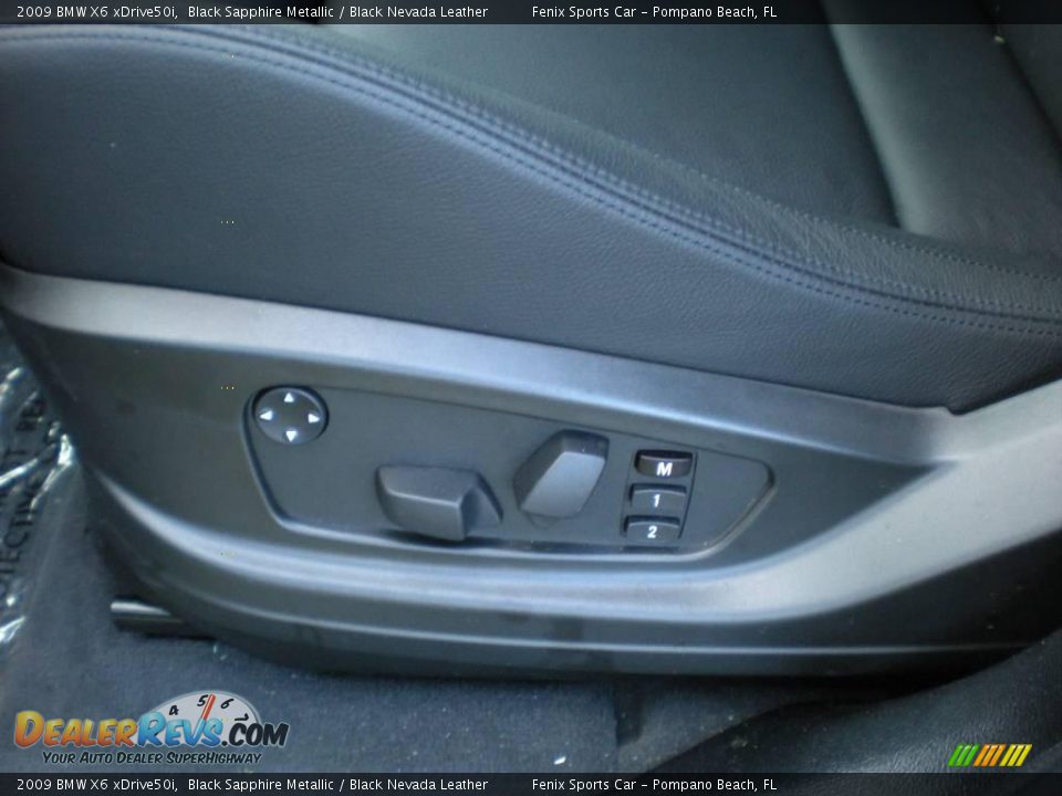 2009 BMW X6 xDrive50i Black Sapphire Metallic / Black Nevada Leather Photo #18