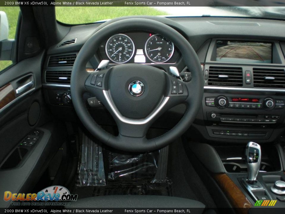 2009 BMW X6 xDrive50i Alpine White / Black Nevada Leather Photo #8