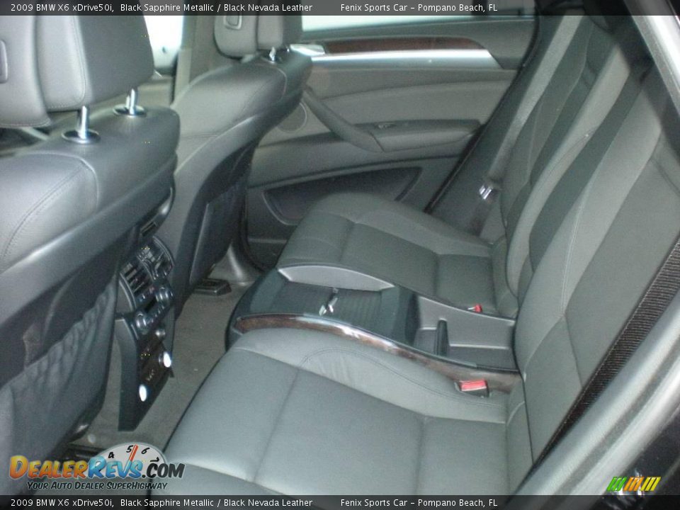 2009 BMW X6 xDrive50i Black Sapphire Metallic / Black Nevada Leather Photo #19