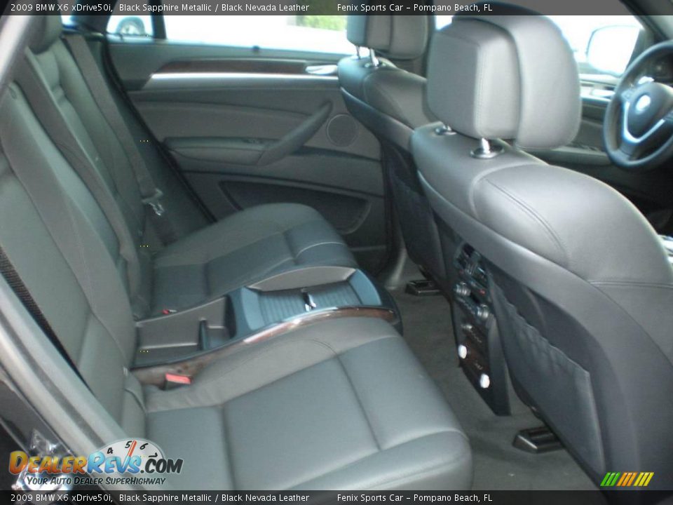 2009 BMW X6 xDrive50i Black Sapphire Metallic / Black Nevada Leather Photo #20