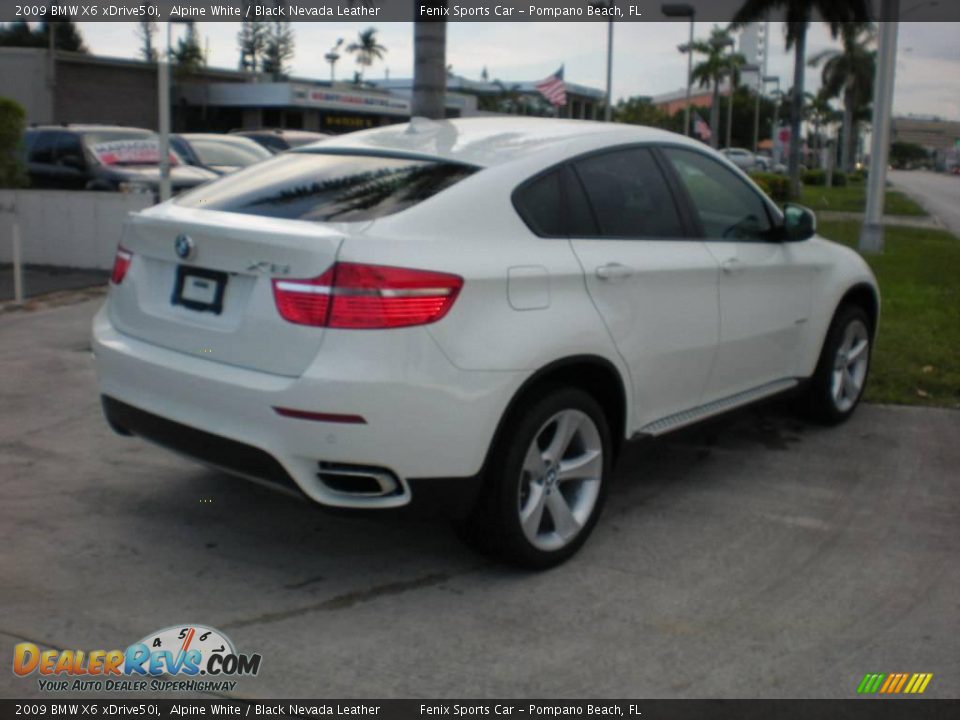2009 BMW X6 xDrive50i Alpine White / Black Nevada Leather Photo #12
