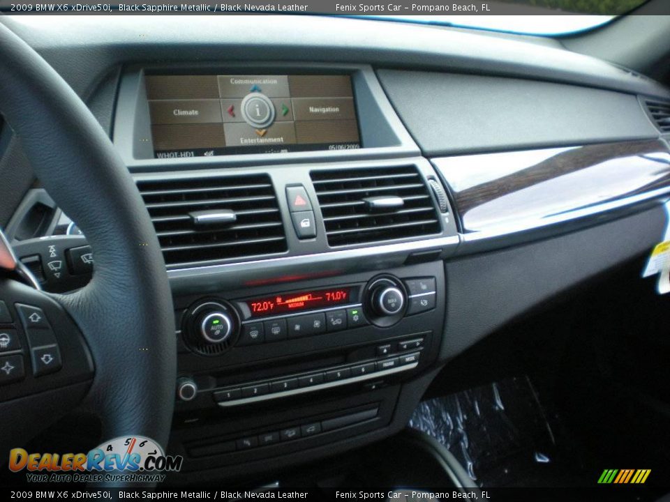 2009 BMW X6 xDrive50i Black Sapphire Metallic / Black Nevada Leather Photo #23