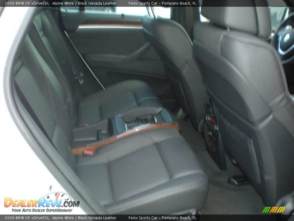 2009 BMW X6 xDrive50i Alpine White / Black Nevada Leather Photo #17