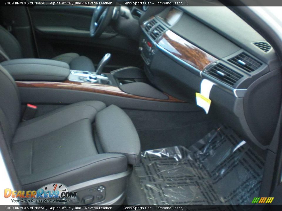 2009 BMW X6 xDrive50i Alpine White / Black Nevada Leather Photo #18