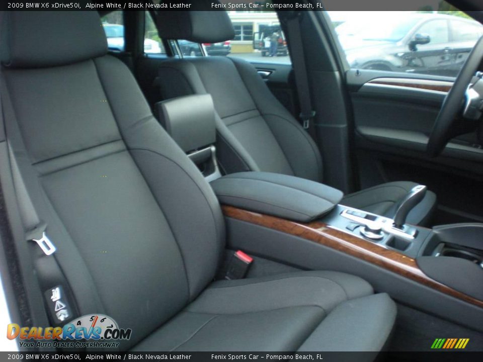 2009 BMW X6 xDrive50i Alpine White / Black Nevada Leather Photo #19