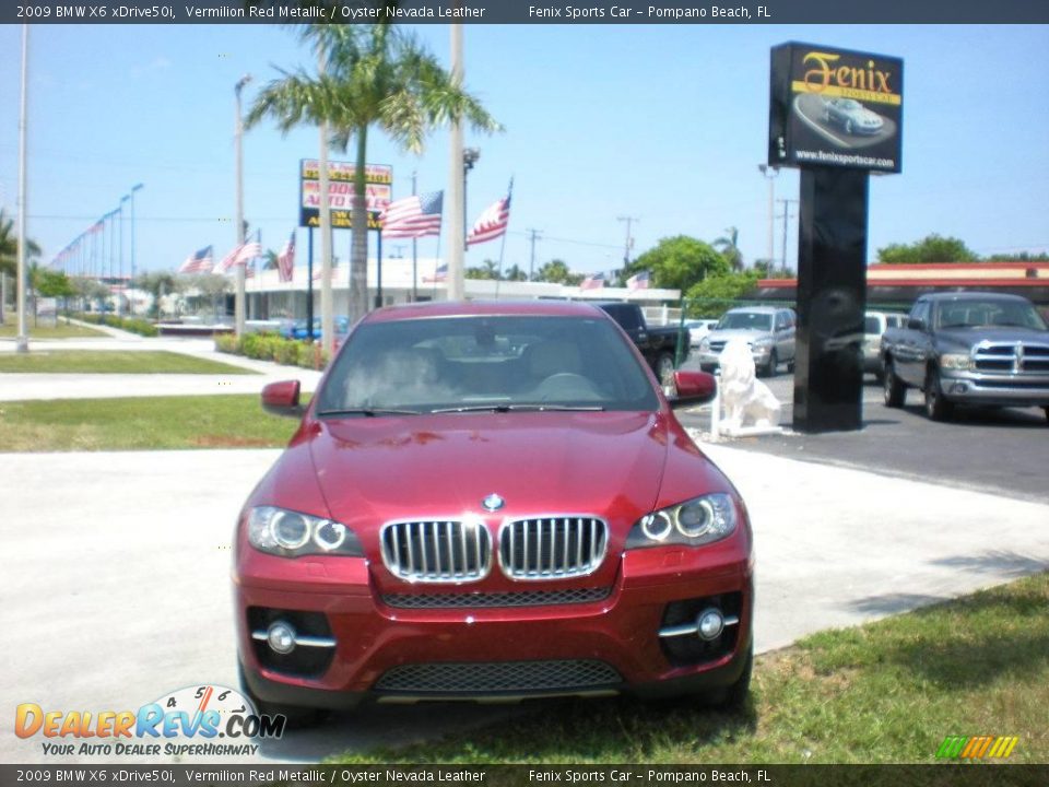 2009 BMW X6 xDrive50i Vermilion Red Metallic / Oyster Nevada Leather Photo #1