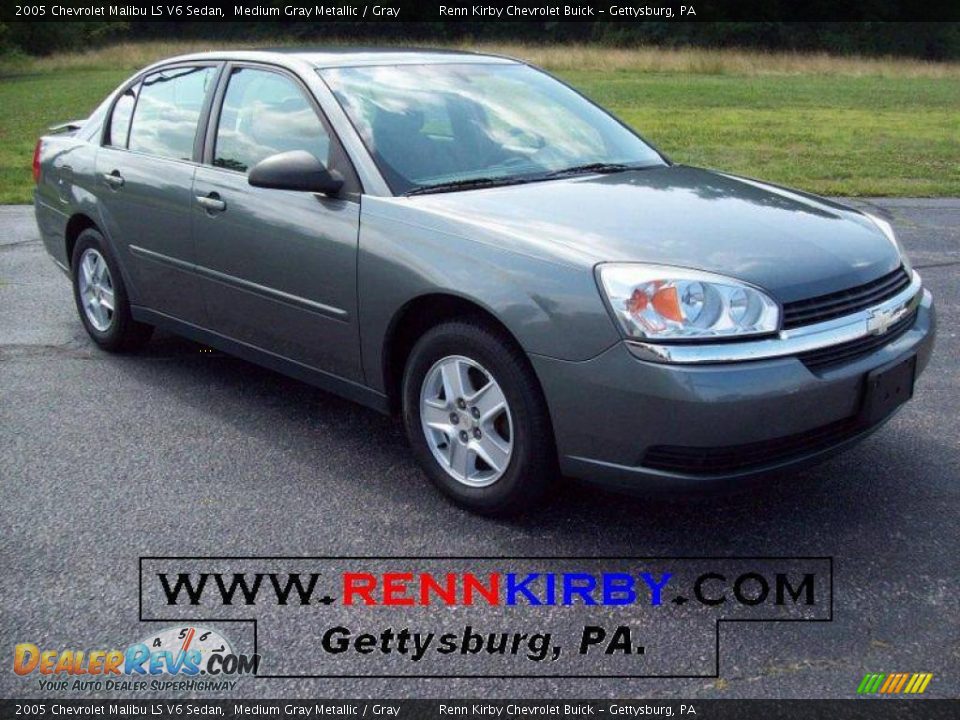 2005 Chevrolet Malibu LS V6 Sedan Medium Gray Metallic / Gray Photo #1