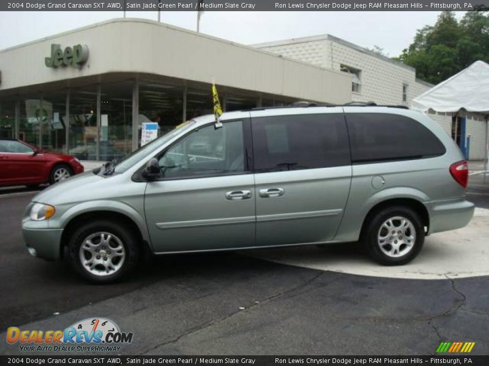 2004 Dodge Grand Caravan SXT AWD Satin Jade Green Pearl / Medium Slate Gray Photo #1