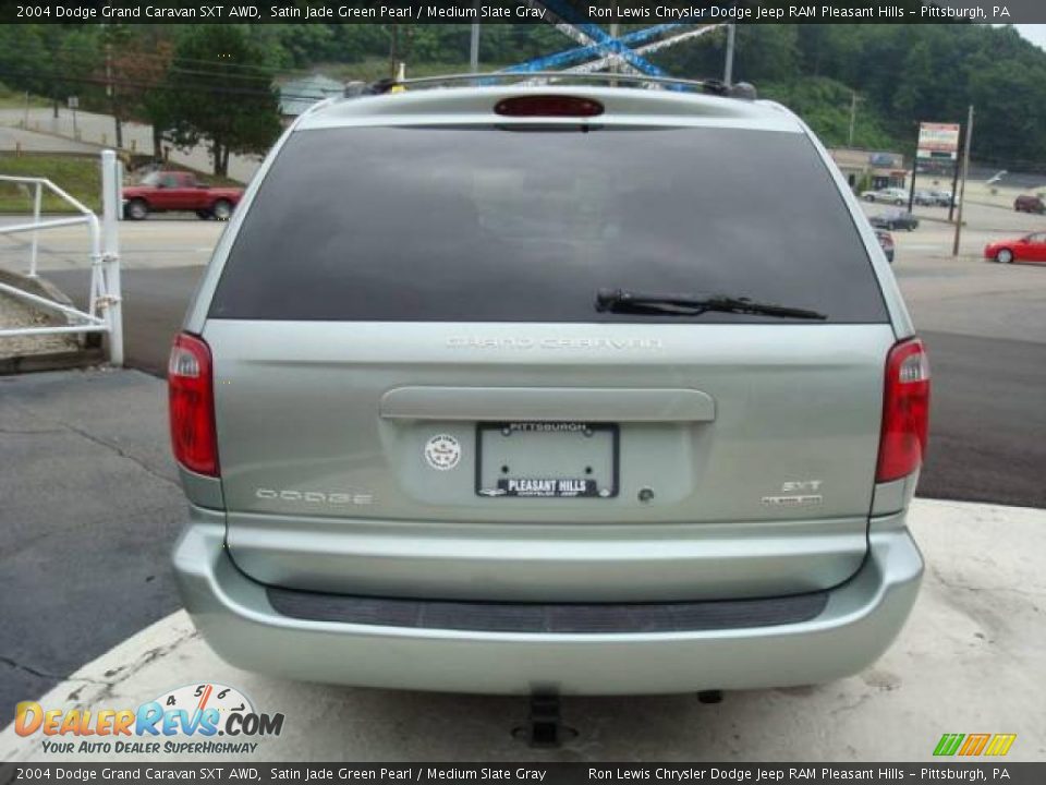 2004 Dodge Grand Caravan SXT AWD Satin Jade Green Pearl / Medium Slate Gray Photo #3