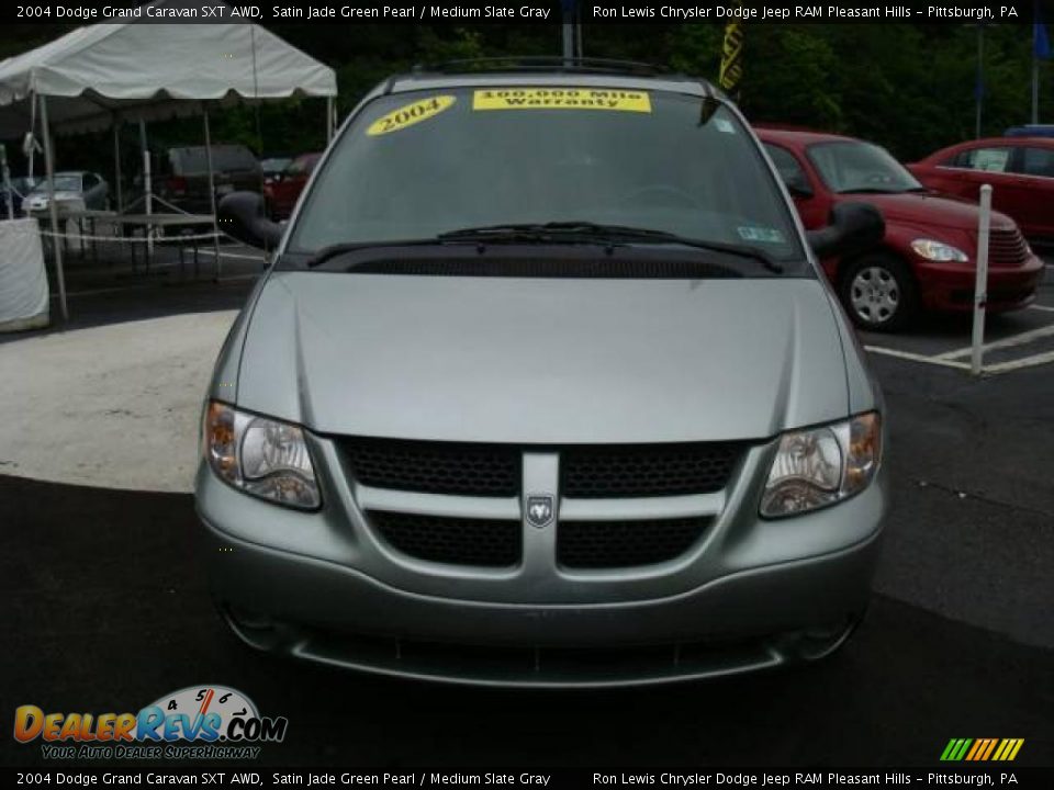 2004 Dodge Grand Caravan SXT AWD Satin Jade Green Pearl / Medium Slate Gray Photo #7