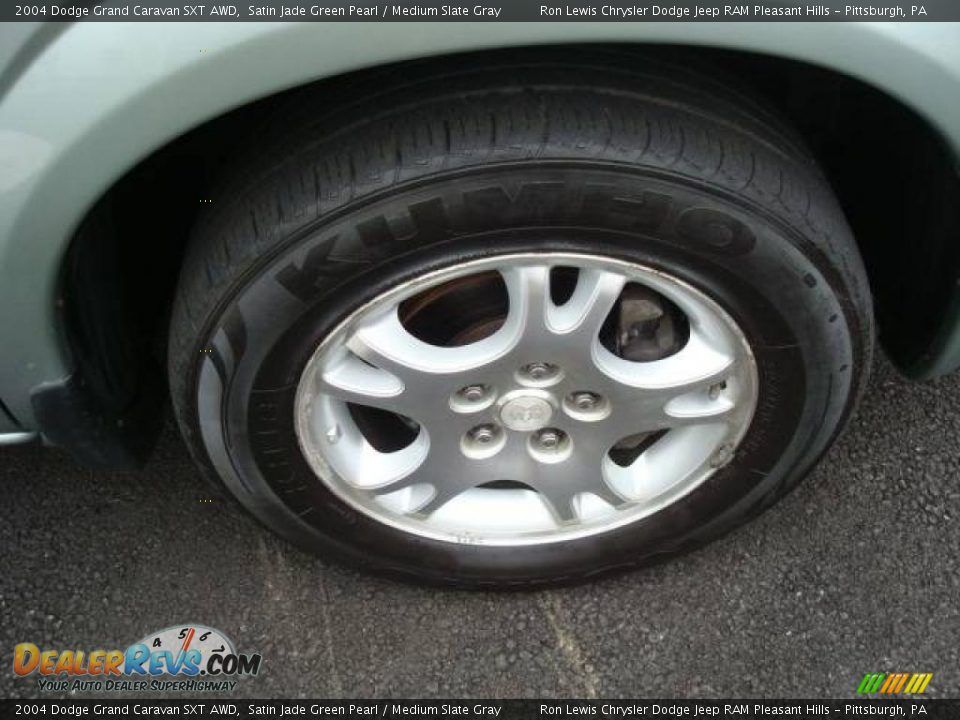 2004 Dodge Grand Caravan SXT AWD Satin Jade Green Pearl / Medium Slate Gray Photo #12
