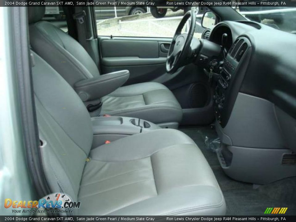 2004 Dodge Grand Caravan SXT AWD Satin Jade Green Pearl / Medium Slate Gray Photo #13