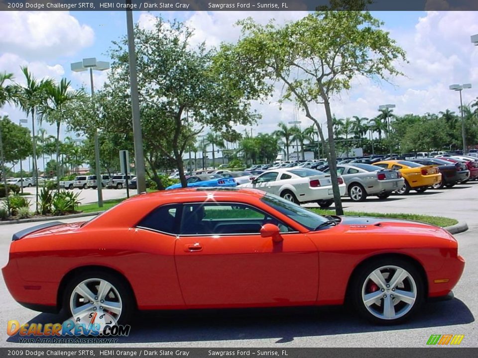 2009 Dodge Challenger SRT8 HEMI Orange / Dark Slate Gray Photo #2