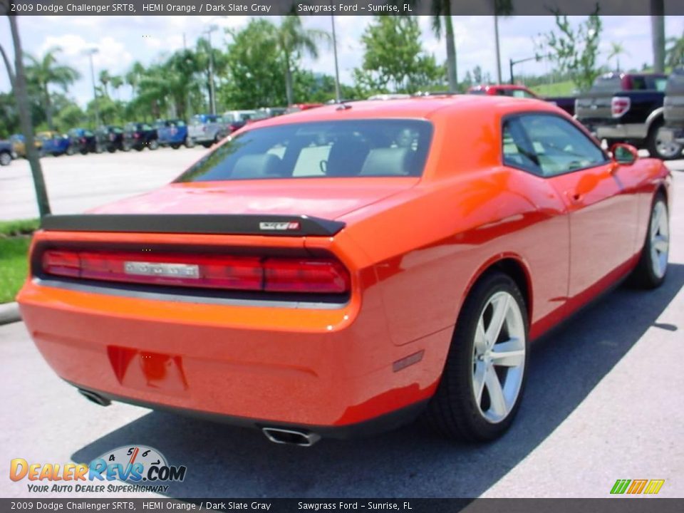 2009 Dodge Challenger SRT8 HEMI Orange / Dark Slate Gray Photo #3