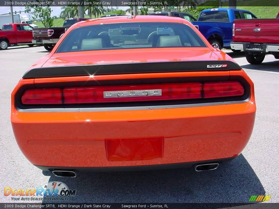 2009 Dodge Challenger SRT8 HEMI Orange / Dark Slate Gray Photo #4