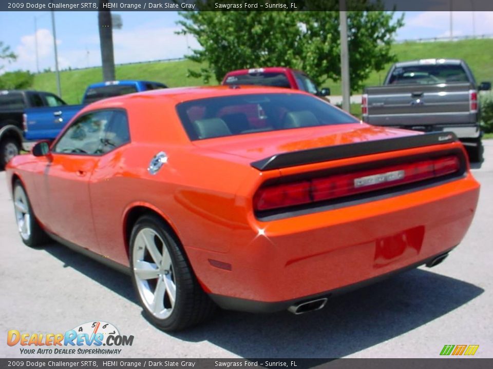 2009 Dodge Challenger SRT8 HEMI Orange / Dark Slate Gray Photo #5