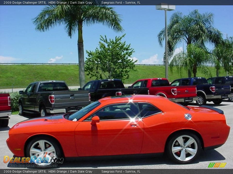 2009 Dodge Challenger SRT8 HEMI Orange / Dark Slate Gray Photo #6