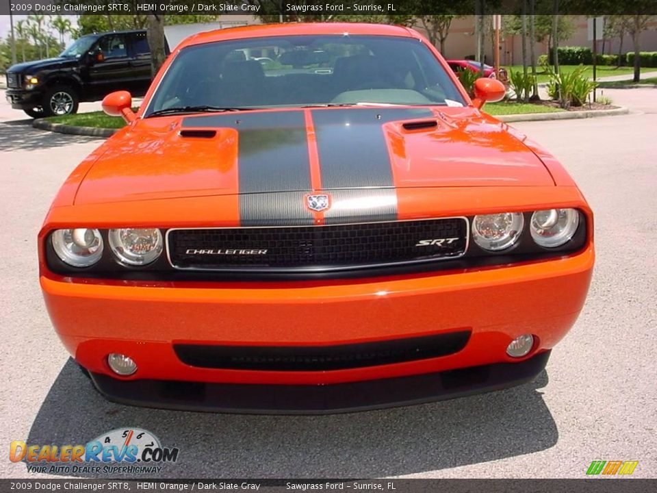 2009 Dodge Challenger SRT8 HEMI Orange / Dark Slate Gray Photo #8