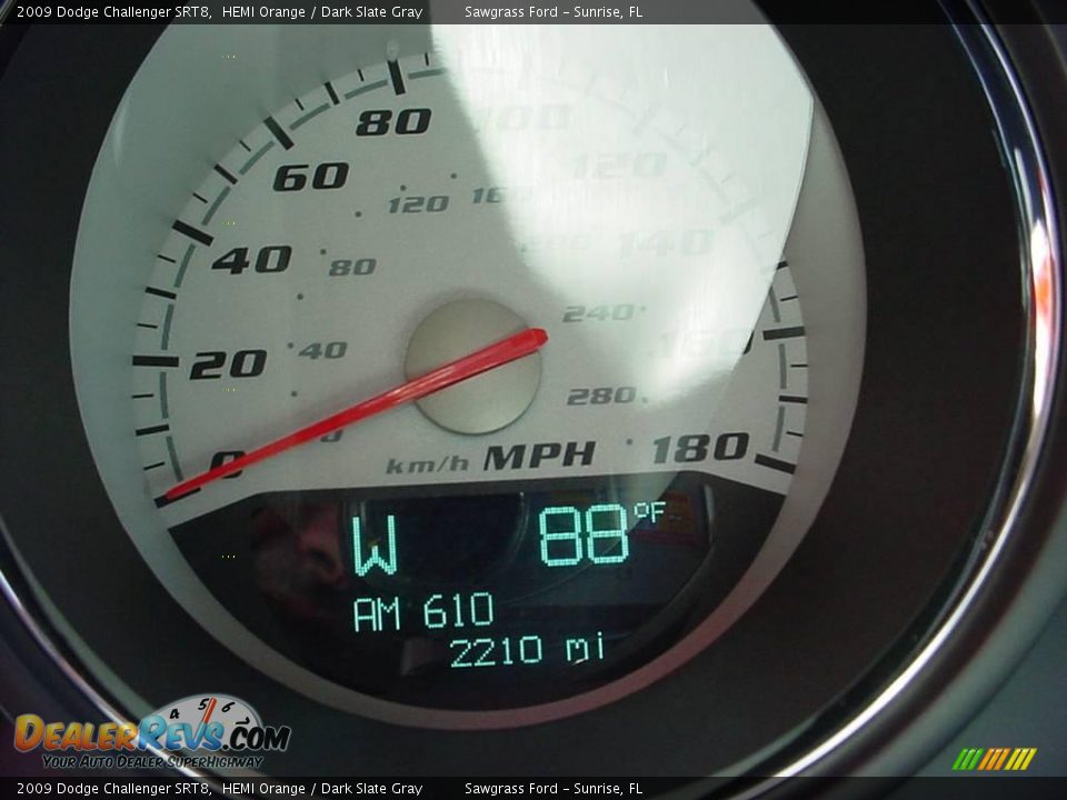 2009 Dodge Challenger SRT8 HEMI Orange / Dark Slate Gray Photo #16