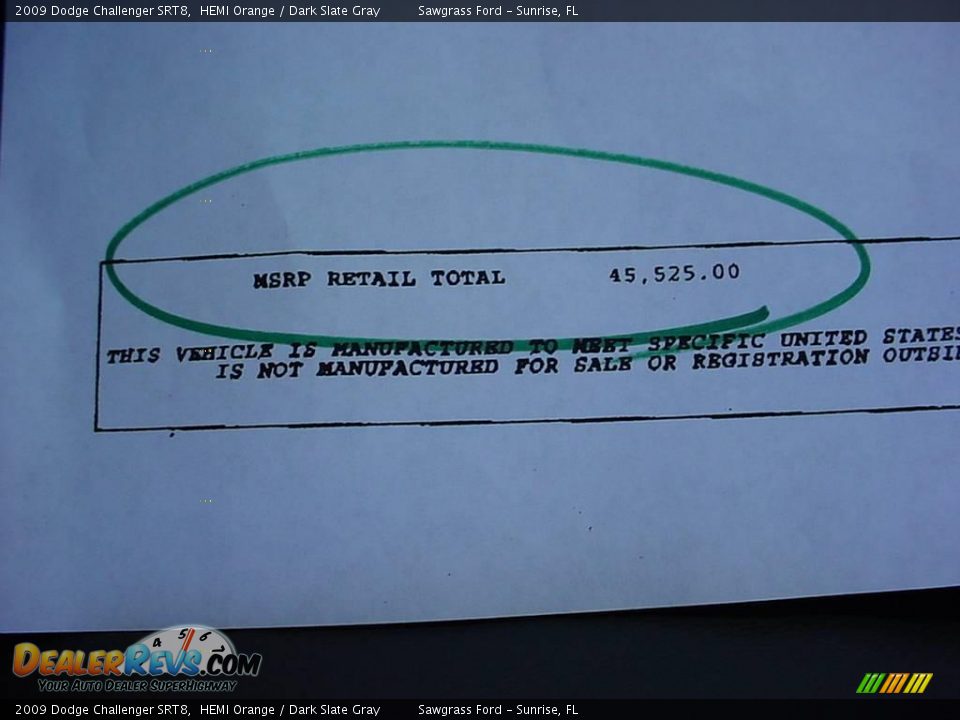 2009 Dodge Challenger SRT8 HEMI Orange / Dark Slate Gray Photo #17