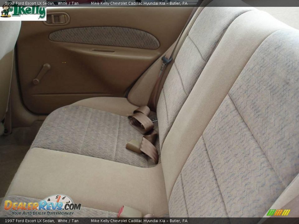 1997 Ford Escort LX Sedan White / Tan Photo #12