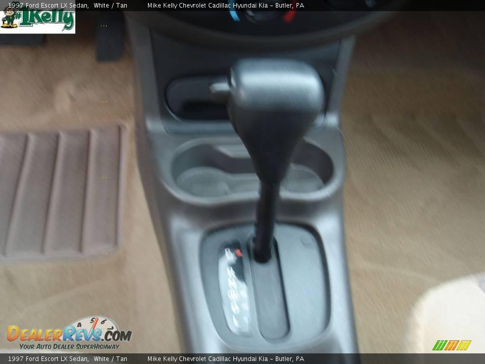 1997 Ford Escort LX Sedan White / Tan Photo #18