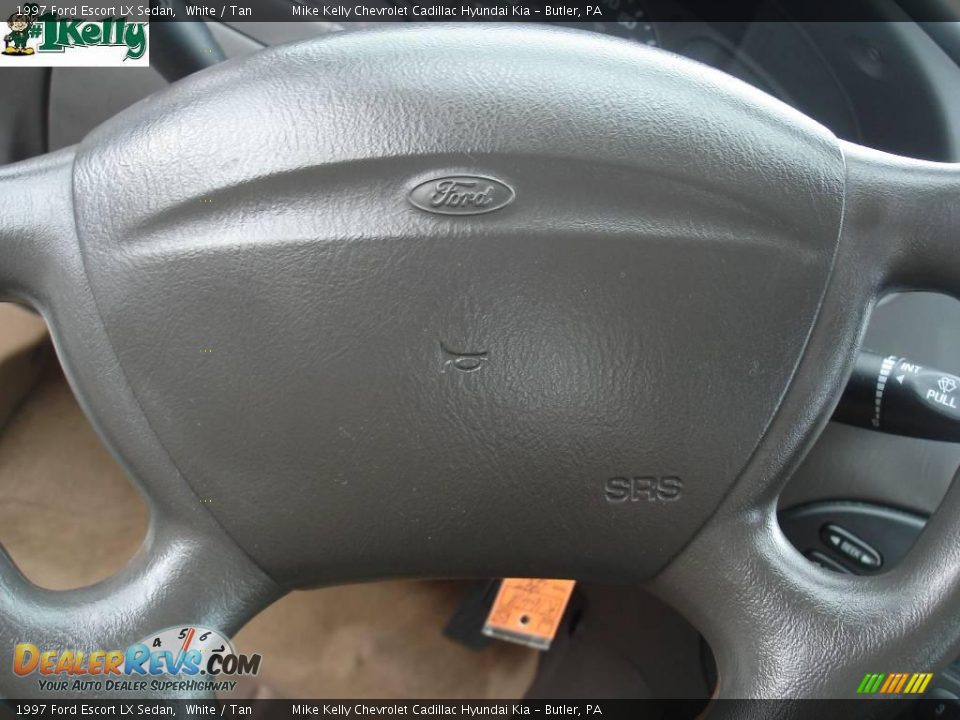 1997 Ford Escort LX Sedan White / Tan Photo #19