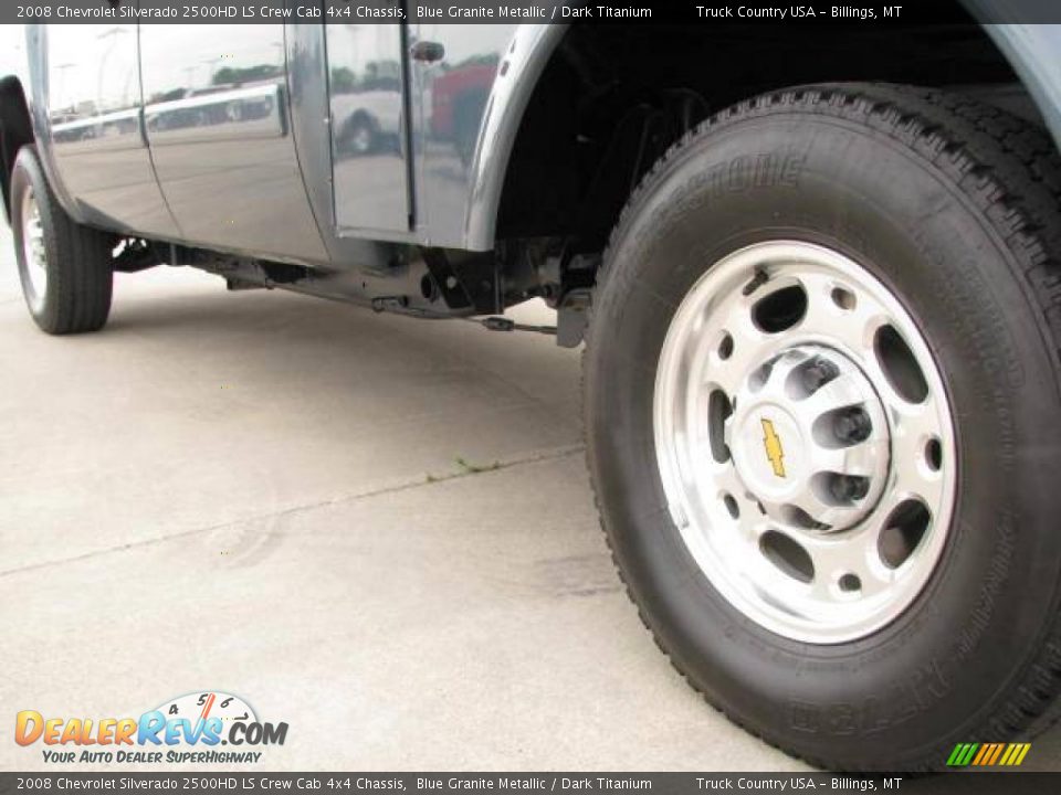 2008 Chevrolet Silverado 2500HD LS Crew Cab 4x4 Chassis Blue Granite Metallic / Dark Titanium Photo #7