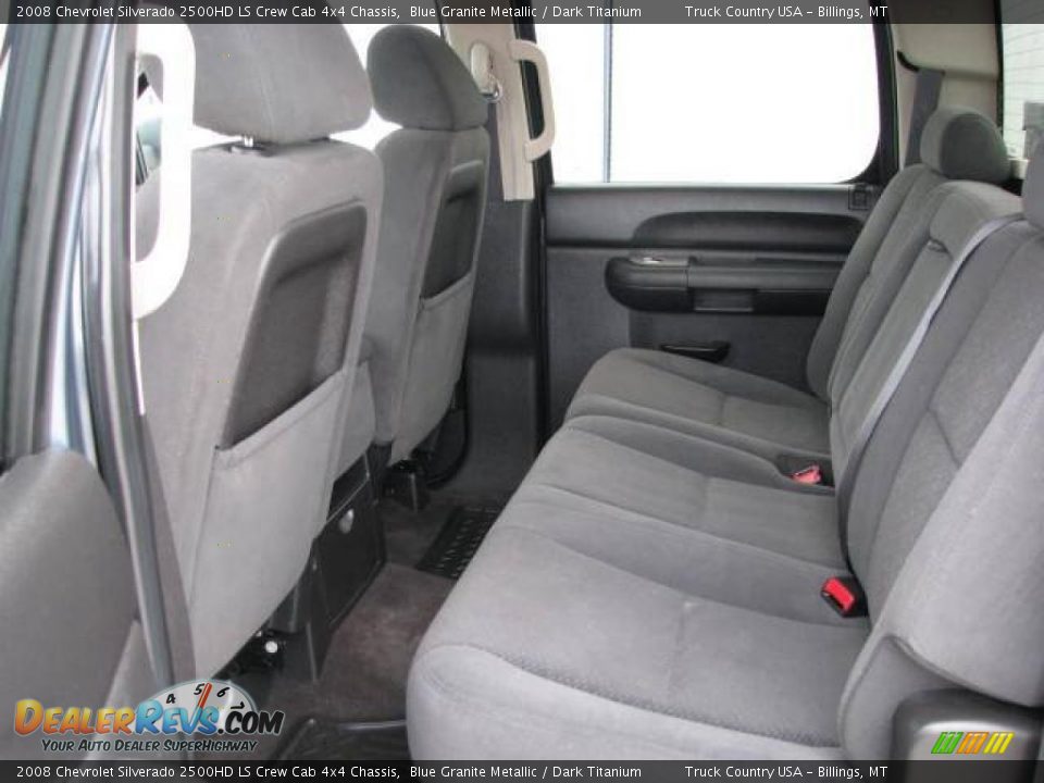 2008 Chevrolet Silverado 2500HD LS Crew Cab 4x4 Chassis Blue Granite Metallic / Dark Titanium Photo #8