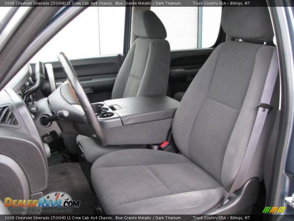 2008 Chevrolet Silverado 2500HD LS Crew Cab 4x4 Chassis Blue Granite Metallic / Dark Titanium Photo #9