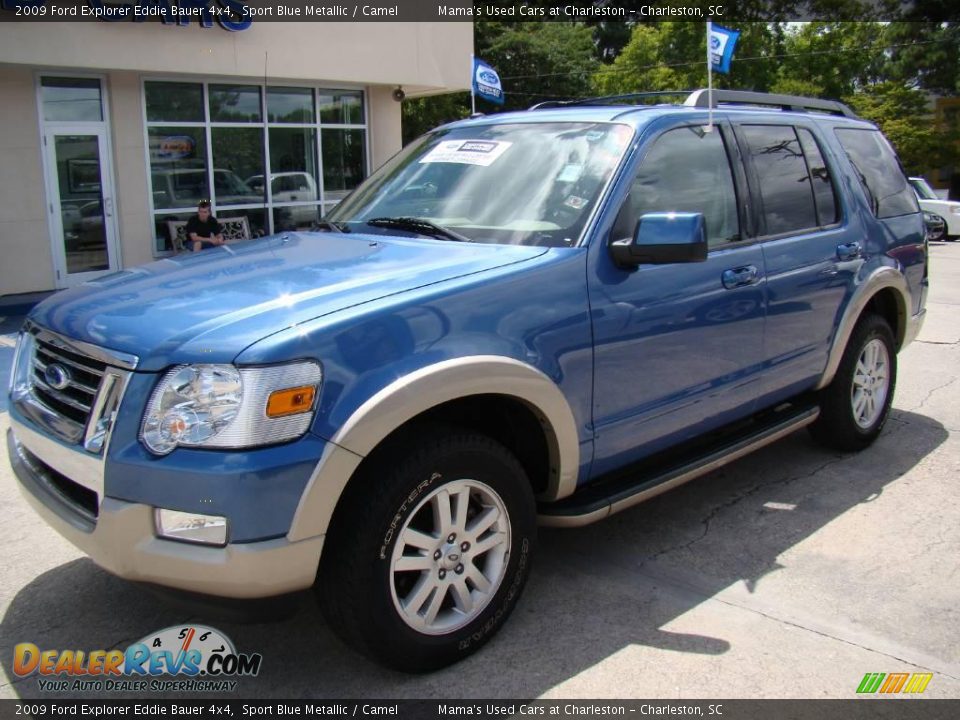 2009 Ford Explorer Eddie Bauer 4x4 Sport Blue Metallic / Camel Photo #2