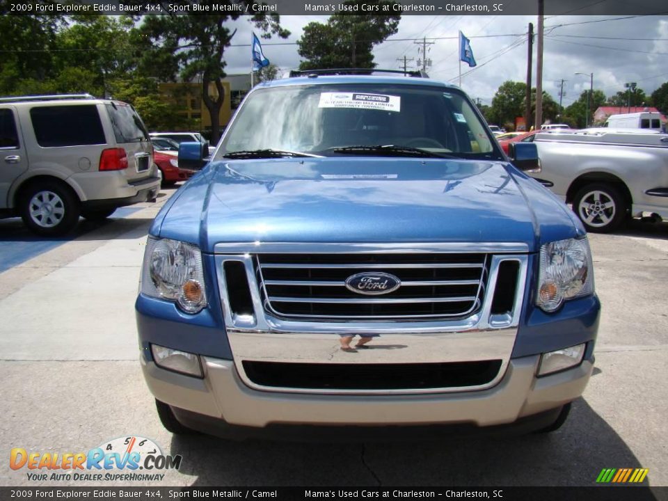 2009 Ford Explorer Eddie Bauer 4x4 Sport Blue Metallic / Camel Photo #3