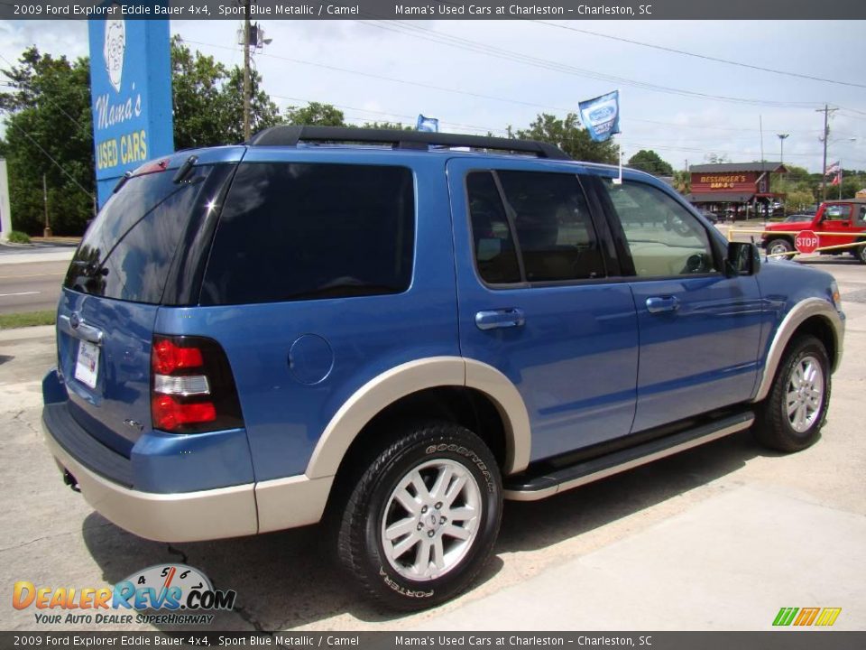 2009 Ford Explorer Eddie Bauer 4x4 Sport Blue Metallic / Camel Photo #6