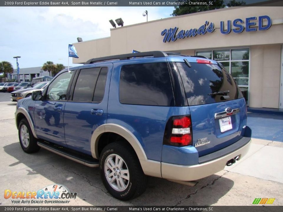 2009 Ford Explorer Eddie Bauer 4x4 Sport Blue Metallic / Camel Photo #7