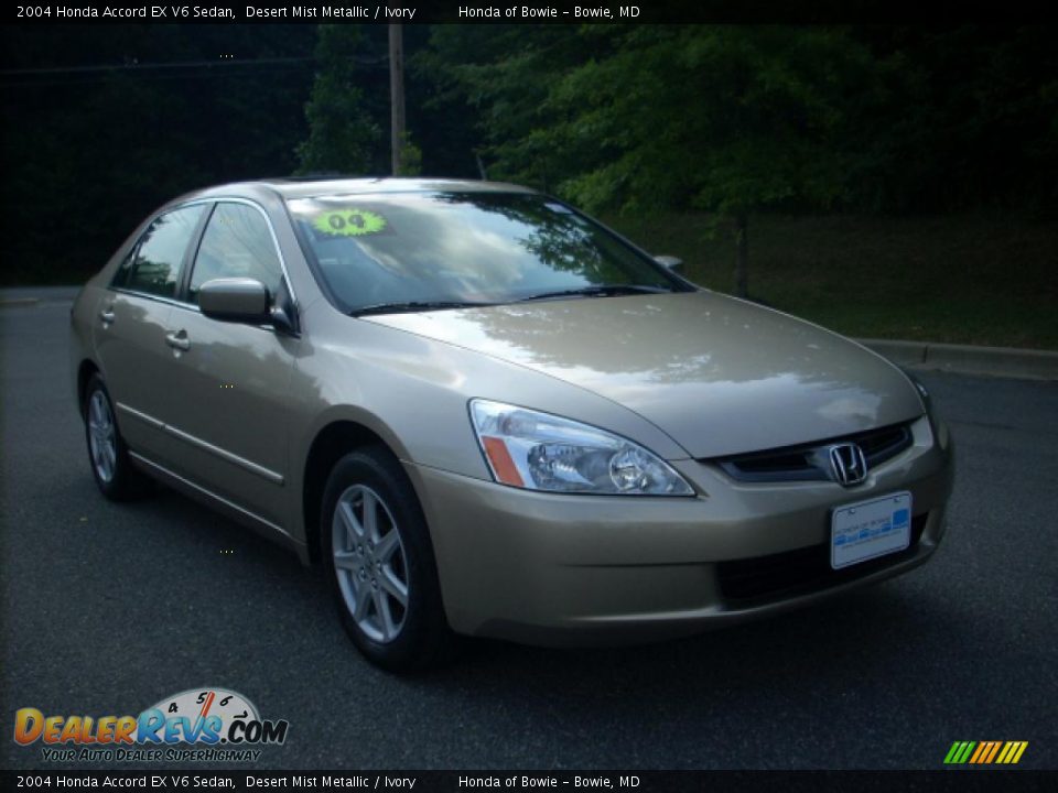 2004 Honda Accord EX V6 Sedan Desert Mist Metallic / Ivory Photo #1