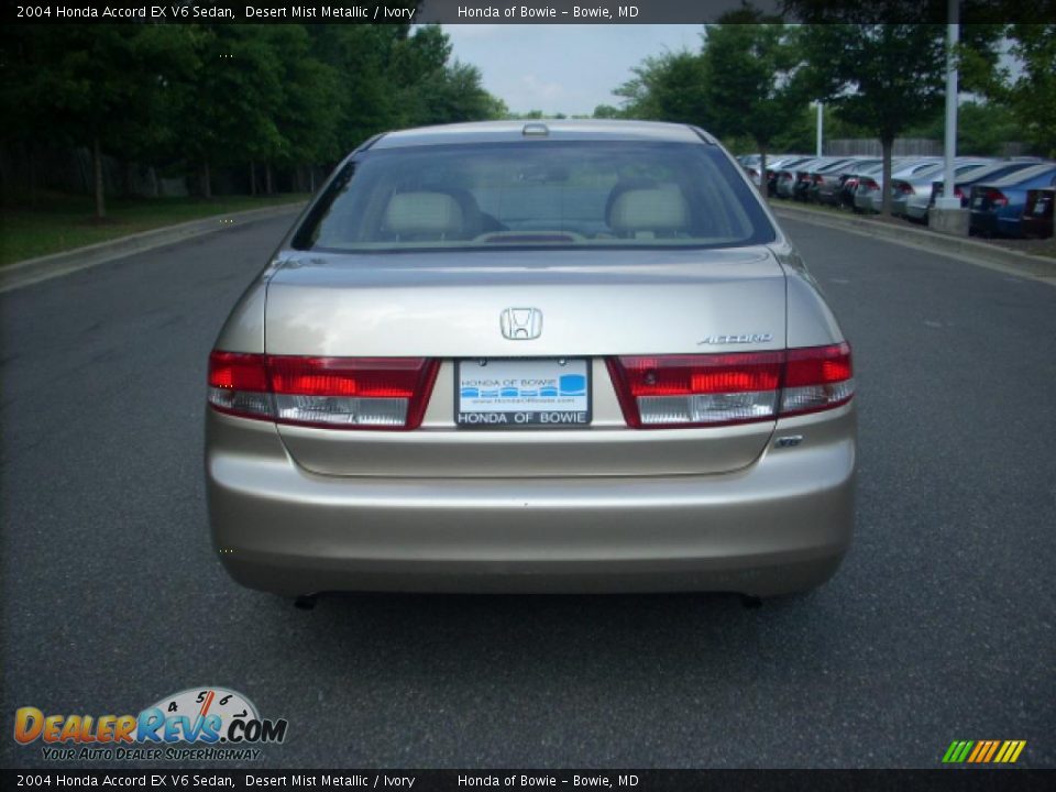 2004 Honda Accord EX V6 Sedan Desert Mist Metallic / Ivory Photo #4